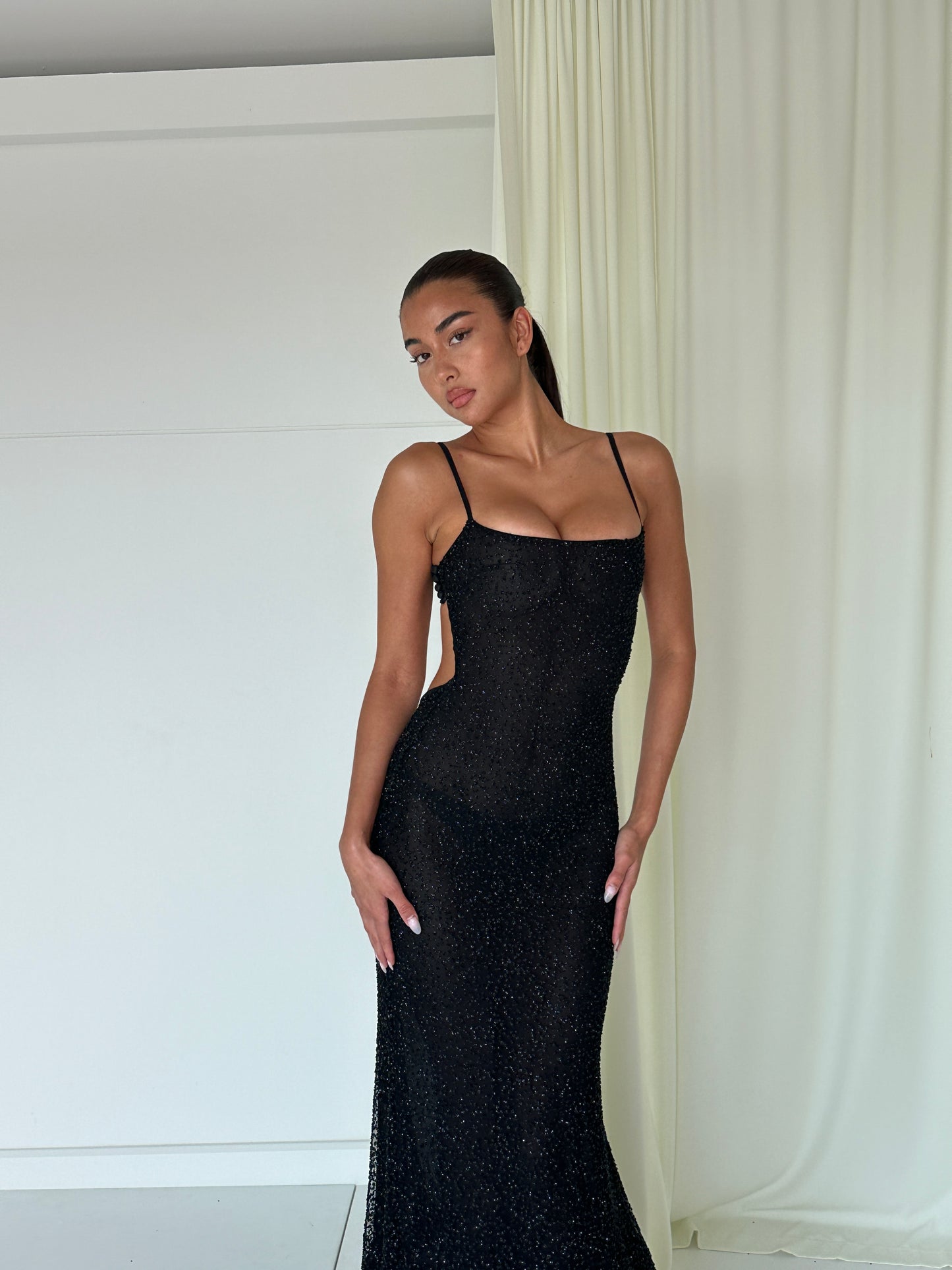 Diana Maxi Black Crystal