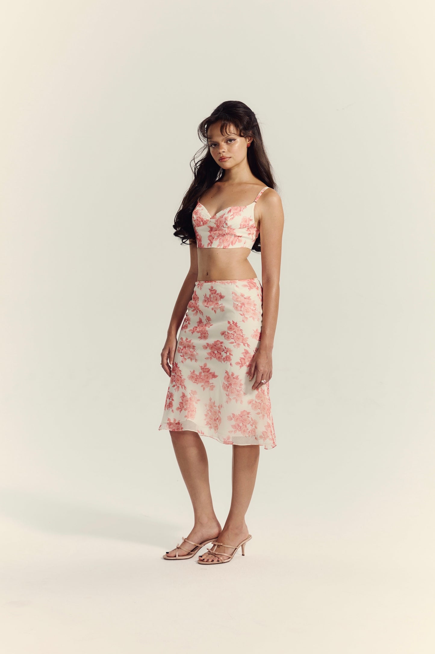 Rosette Midi Skirt