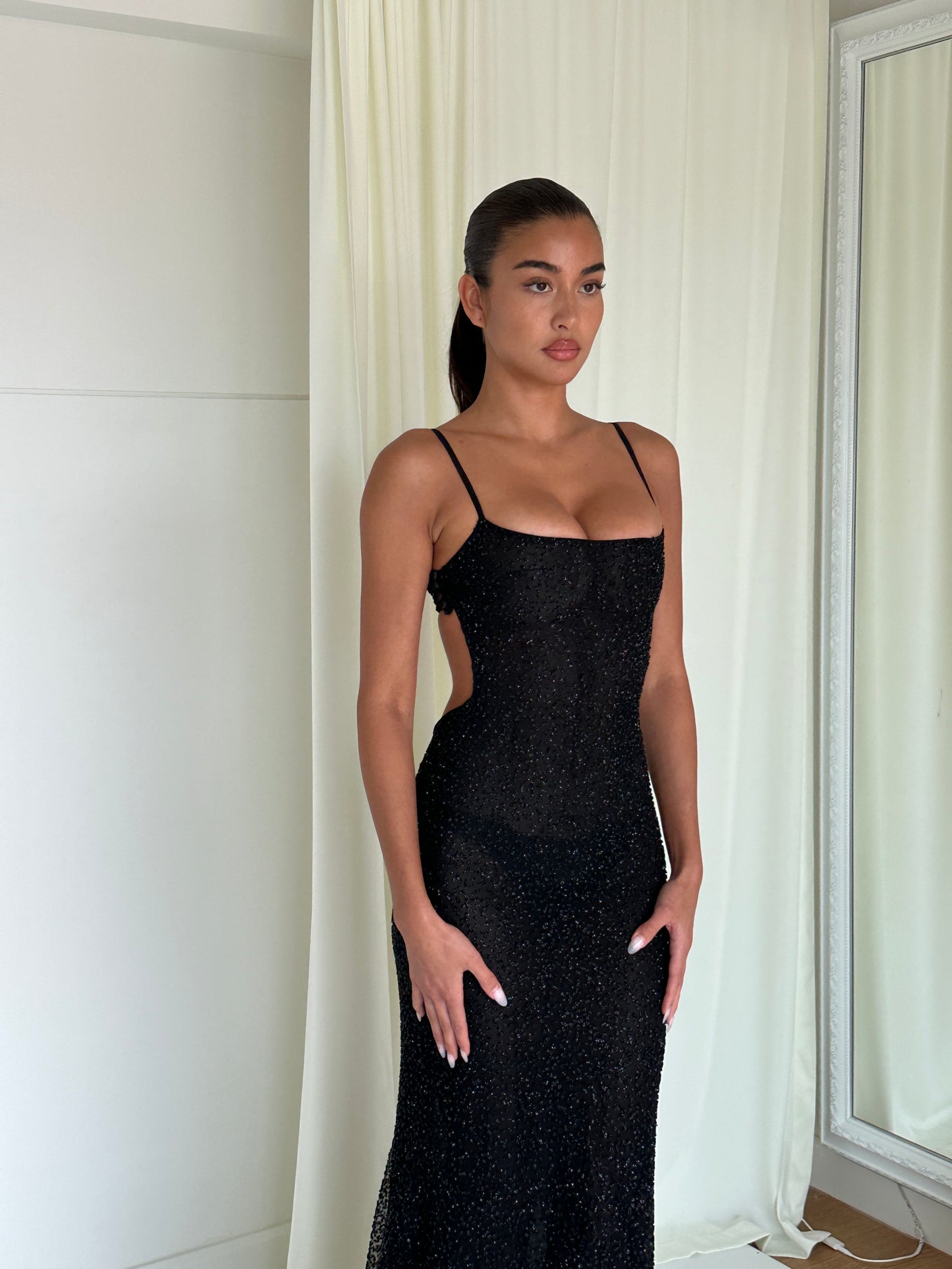 Diana Maxi Black Crystal