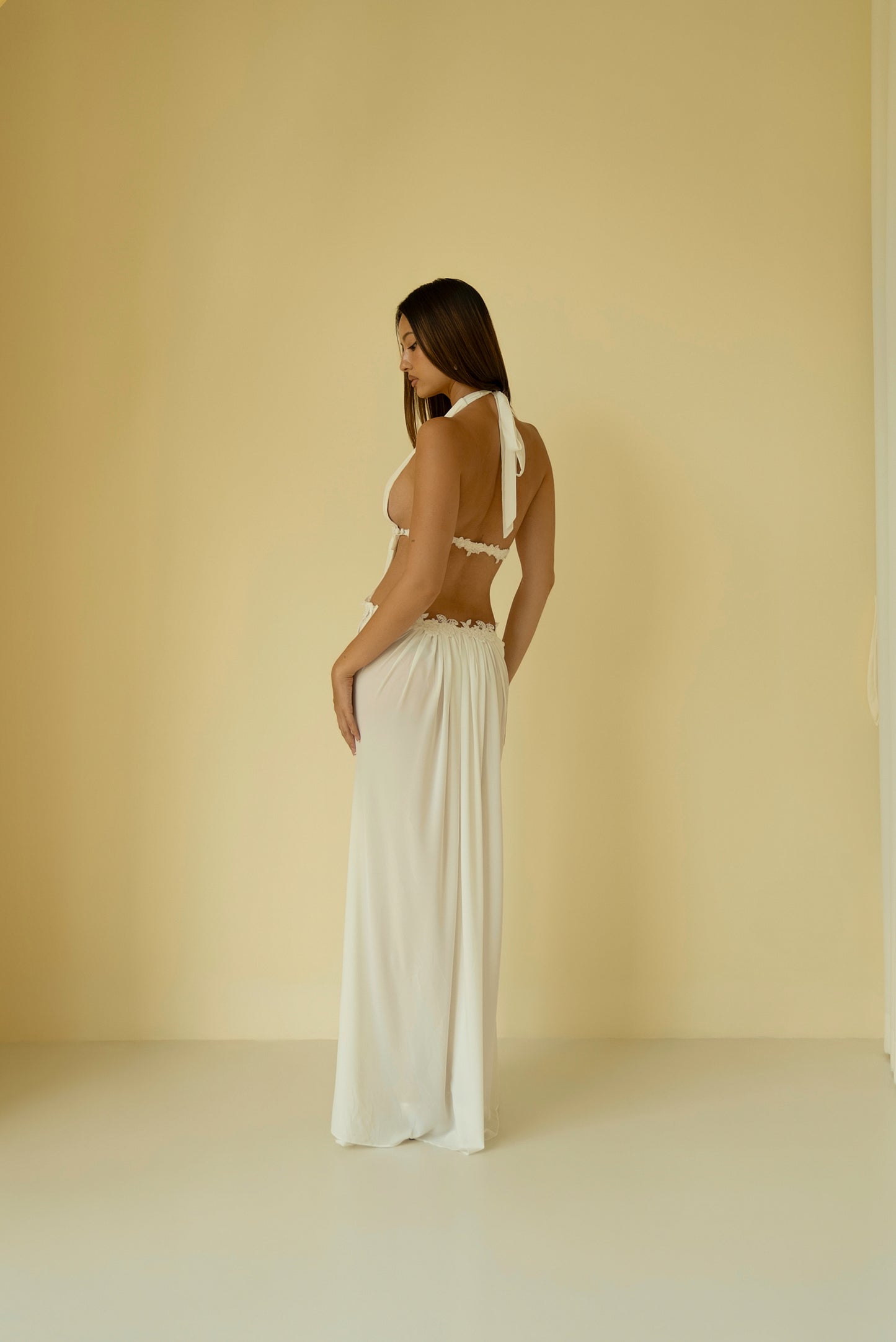 Angelica Maxi Dress White