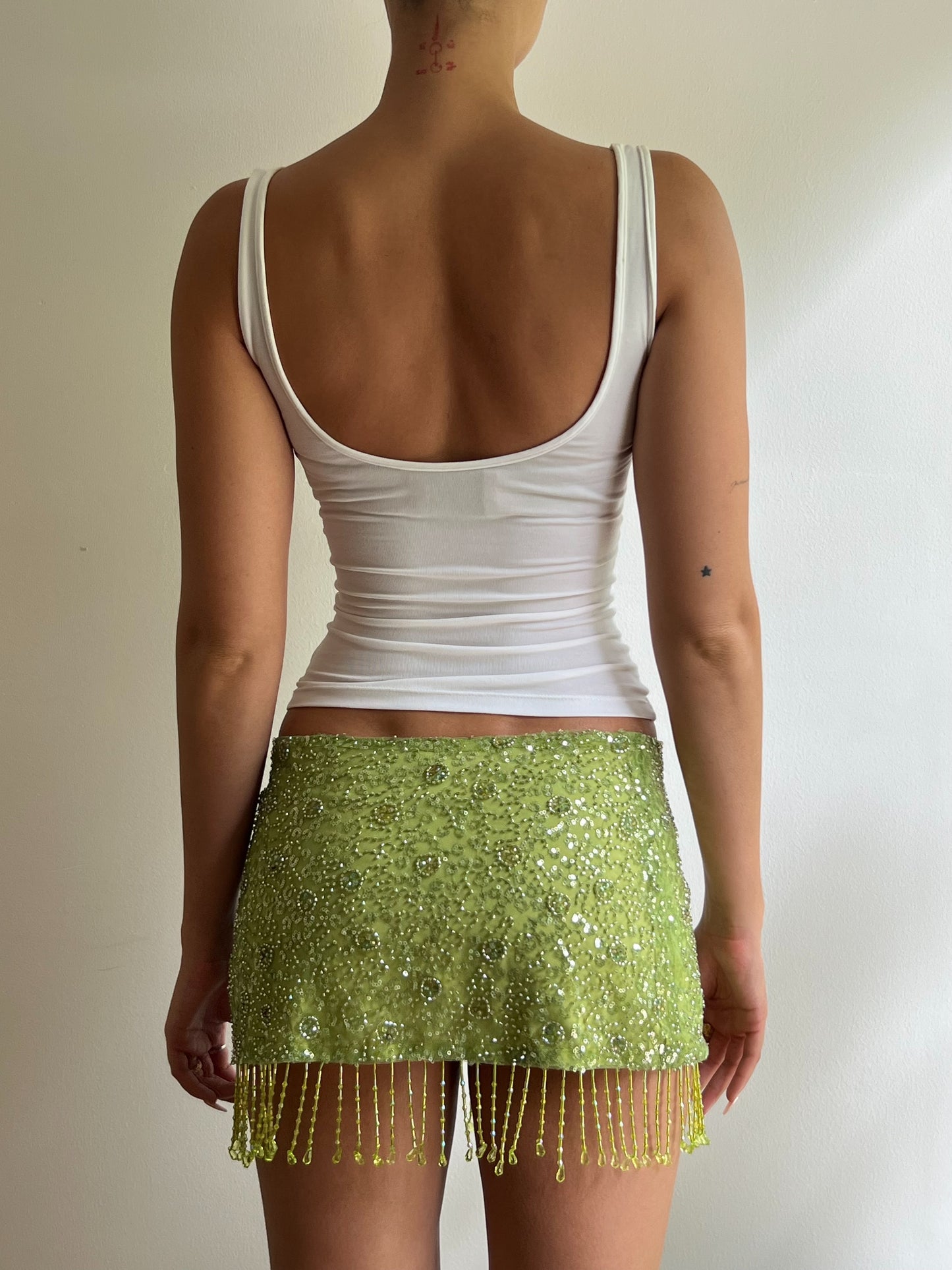 Lolita Mini Skirt Lime