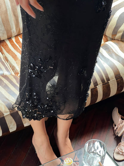 Lucia Midi Skirt Black