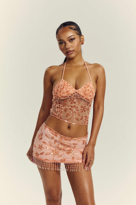 Delilah Mini Skirt Pink