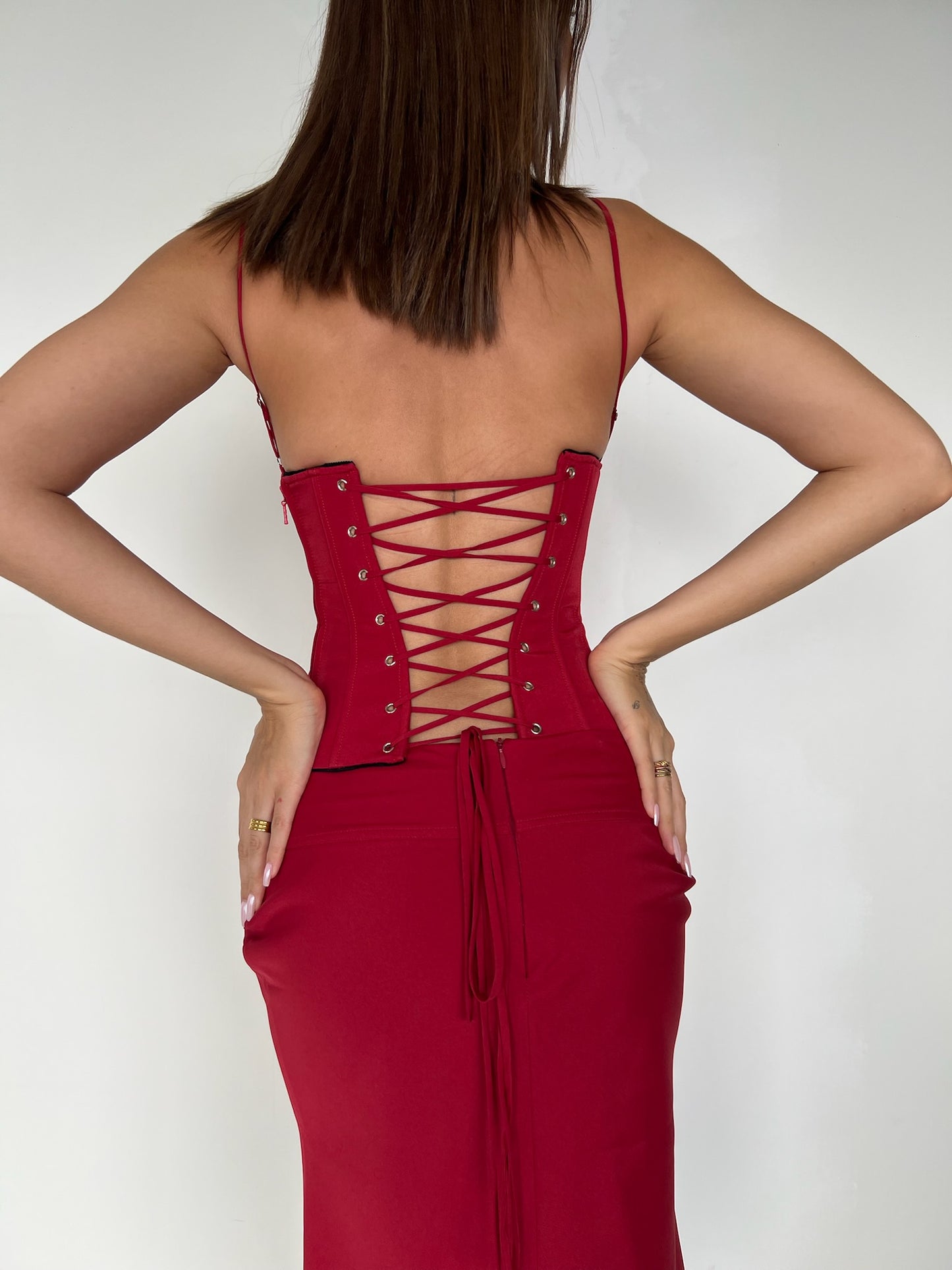 Maia Corset Burgundy