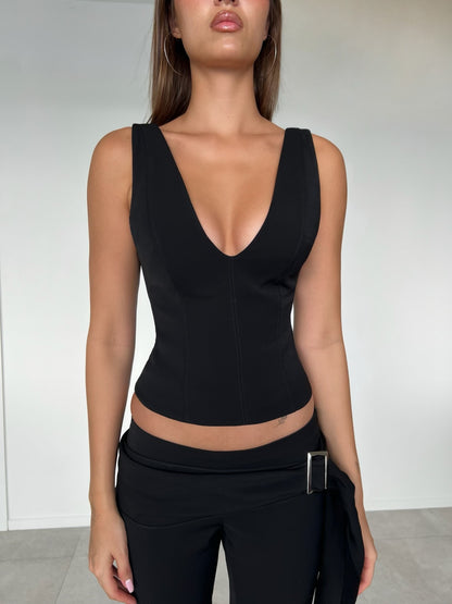 Serena Corset Top Black